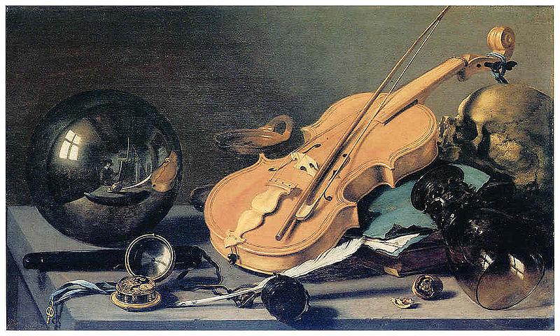 Pieter Claesz Stilleben mit Glaskugel